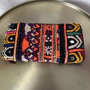 Kantha Bae NWOT Artistic Bohemian Colorful Embroidered Women's Wallet